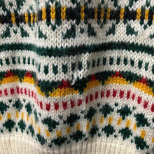 Load image into Gallery viewer, Vintage Chelsea Girl Rose Patterned Acrylic Wool Knit Mock Neck Jumper