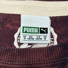 Load image into Gallery viewer, PUMA "Track & Field" Embroidered Logo Spellout Graphic Tie Dye Crewneck Sweatshirt