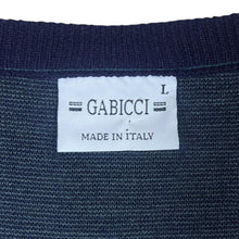 Load image into Gallery viewer, Vintage 90's GABICCI Grandad Patterned Wool Acrylic Knit V-Neck Sweater Jumper