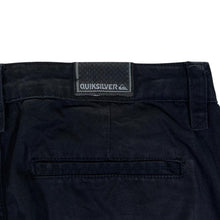 Load image into Gallery viewer, QUIKSILVER Classic Straight Leg Black Skater Chino Pants Trousers