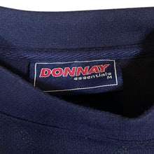 Load image into Gallery viewer, Early 00's DONNAY Essentials Classic Mini Logo Navy Blue Crewneck Sweatshirt