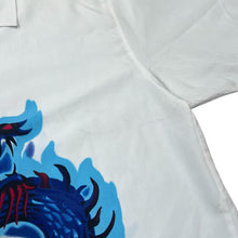 Load image into Gallery viewer, Early 00's DNON JEANS y2k Hip Hop Gothic Dragon Car Graphic Open Collar Polyester Shirt