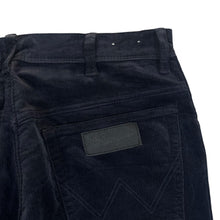 Load image into Gallery viewer, WRANGLER "Texas Slim" Classic Black Corduroy Cord Straight Leg Trousers