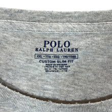 Load image into Gallery viewer, POLO RALPH LAUREN "Custom Slim Fit" Mini Logo Grey Short Sleeve T-Shirt