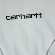 Load image into Gallery viewer, Carhartt "Alien Army" Embroidered Spellout White Crewneck Sweatshirt