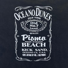 Load image into Gallery viewer, Early 00's PISMO BEACH KICK SAND "Ocean Dunes" Surfer Skate Y2K Spellout Graphic T-Shirt