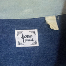 Load image into Gallery viewer, Vintage Jacques Lorant "Jeans" Blue Denim Long Sleeve Lace-Up Smock Shirt
