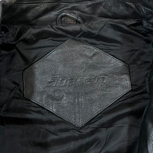 Load image into Gallery viewer, Vintage 90's SNAP-ON Mini Logo Genuine Real Heavy Black Leather Bomber Jacket