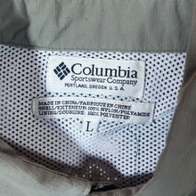Load image into Gallery viewer, Vintage Columbia Sportswear Khaki Hiking Utility Short Sleeve Nylon Button-Up Shirt