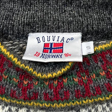 Load image into Gallery viewer, Vintage BOUVIAC NORWAY Nordic Fair Isle Patterned Knit Sweater Jumper
