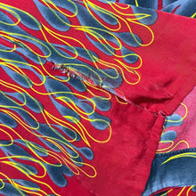 Load image into Gallery viewer, Vintage BAM Shirts Gothic Y2K Flaming Fire Grey Short Sleeve Shirt