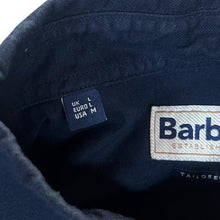 Load image into Gallery viewer, Barbour "Tailored Fit" Classic Navy Blue Mini Logo Long Sleeve Button-Up Cotton Shirt