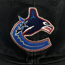 Load image into Gallery viewer, NHL VANCOUVER CANUCKS Embroidered Ice Hockey Logo Spellout Flexi Stretch Fit Baseball Cap
