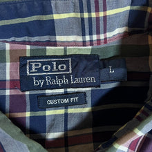 Load image into Gallery viewer, Early 00's POLO RALPH LAUREN "Custom Fit" Plaid Check Short Sleeve Button-Up Shirt