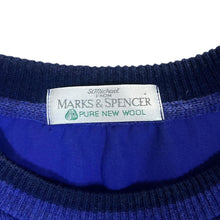 Load image into Gallery viewer, Vintage St Michael Marks & Spencer Golf Pure New Wool Windbreaker Lined Jumper