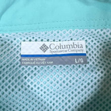 Load image into Gallery viewer, COLUMBIA PFG Omni-Shade Fishing Outdoor Turquoise Short Sleeve Button-Up Shirt