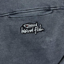 Load image into Gallery viewer, Early 00's Weird Fish Embroidered Logo Faded Grey-Black 1/4 Zip Pullover Sweatshirt