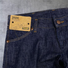 Load image into Gallery viewer, Deadstock Wrangler “Jade” Low Waist Zip Fly Bootcut Dark Blue Denim Jeans