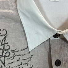 Load image into Gallery viewer, Vintage Cowboy Western Style White Beige Short Sleeve Shirt