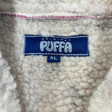 Load image into Gallery viewer, Deadstock Early 00's PUFFA "Windproof" Sherpa Teddy Bear Fleece Lined Full Zip Fleece Sweatshirt