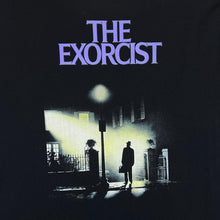 Load image into Gallery viewer, THE EXORCIST Horror Movie Spellout Graphic Black T-Shirt