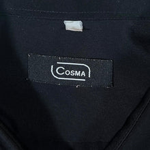 Load image into Gallery viewer, Vintage Cosma Embroidered Traditional Dragon Black Short Sleeve Shirt