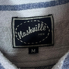 Load image into Gallery viewer, Vintage 90's Nashville Men Patterned Multi Striped Long Sleeve Flannel Cotton Shirt
