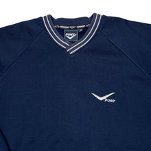 Load image into Gallery viewer, Vintage Pony Classic Embroidered Mini Logo Sports Navy Blue Sweatshirt