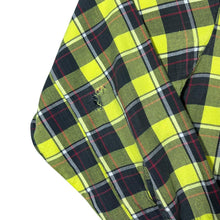 Load image into Gallery viewer, Vintage Friendship Yellow Mix Plaid Check Long Sleeve Flannel Shirt