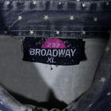 Load image into Gallery viewer, Vintage 233 Broadway Cowboy Western Star Patterned Long Sleeve Cotton Shirt