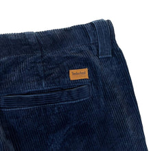 Load image into Gallery viewer, TIMBERLAND "Relaxed Tapered" Navy Blue Corduroy Cord Cargo Trousers