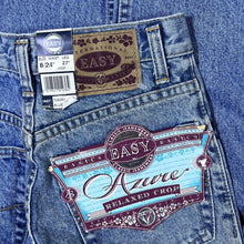 Load image into Gallery viewer, Vintage EASY JEANS “Azure” Relaxed Crop Fit Zip Fly Blue Denim Jeans