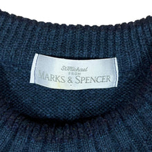 Load image into Gallery viewer, Vintage ST MICHAEL Marks & Spencer Grandad Patterned Acrylic Wool Knit Sweater Jumper