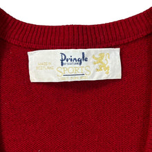 Load image into Gallery viewer, Vintage 90's PRINGLE SPORTS Made In Scotland Argyle Check Wool Knit V-Neck Sweater Jumper