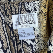 Load image into Gallery viewer, Vintage 90's Anney Sports Snakeskin Print Patterned Shell Windbreaker Track Jacket