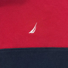 Load image into Gallery viewer, Early 00's NAUTICA Colour Block Cut And Sew Mini Logo Sailing Polo Sweatshirt Top