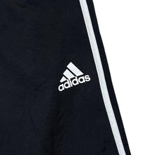 Load image into Gallery viewer, ADIDAS Classic Mini Logo Three Stripe Black Open Leg Tracksuit Bottoms
