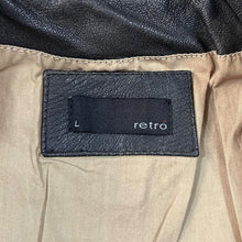 Load image into Gallery viewer, Early 00's RETRO Classic Black Genuine Real Leather Biker Style Jacket