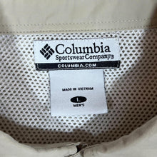 Load image into Gallery viewer, COLUMBIA PFG Performance Fishing Beige Nylon Long Sleeve Utility Shirt