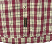 Load image into Gallery viewer, Vintage Timberland Red Beige Check Cotton Long Sleeve Button-Up Shirt