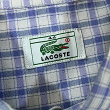 Load image into Gallery viewer, Vintage LACOSTE Embroidered Mini Logo Check Short Sleeve Button-Up Shirt