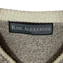 Load image into Gallery viewer, Vintage KARL ALEXANDER Grandad Patterned Knit Acrylic V-Neck Sweater Jumper