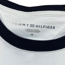 Load image into Gallery viewer, TOMMY HILFIGER Embroidered Big Logo Spellout Short Sleeve Cotton T-Shirt