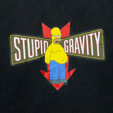 Load image into Gallery viewer, Vintage THE SIMPSONS (2004) "Stupid Gravity" Homer TV Show Spellout Graphic T-Shirt