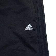 Load image into Gallery viewer, ADIDAS Classic Three Stripe Black Straight Cuff Tracksuit Bottoms