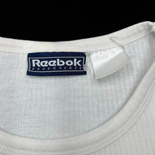 Load image into Gallery viewer, Early 00’s REEBOK ESSENTIALS Embroidered Mini Spellout Ribbed Stretch Cotton T-Shirt