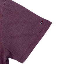 Load image into Gallery viewer, Hilfiger Denim Tommy Hilfiger Spellout Graphic Longline Burgundy T-Shirt