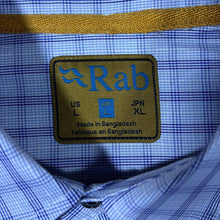 Load image into Gallery viewer, RAB Classic Blue White Check Long Sleeve Cotton Shirt