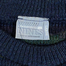 Load image into Gallery viewer, Vintage BHS Nines Abstract Grandad 3-D Patterned Acrylic Wool Knit Sweater Jumper