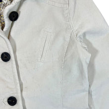 Load image into Gallery viewer, GAP "Stretch" White Corduroy Cord Button Blazer Pea Coat